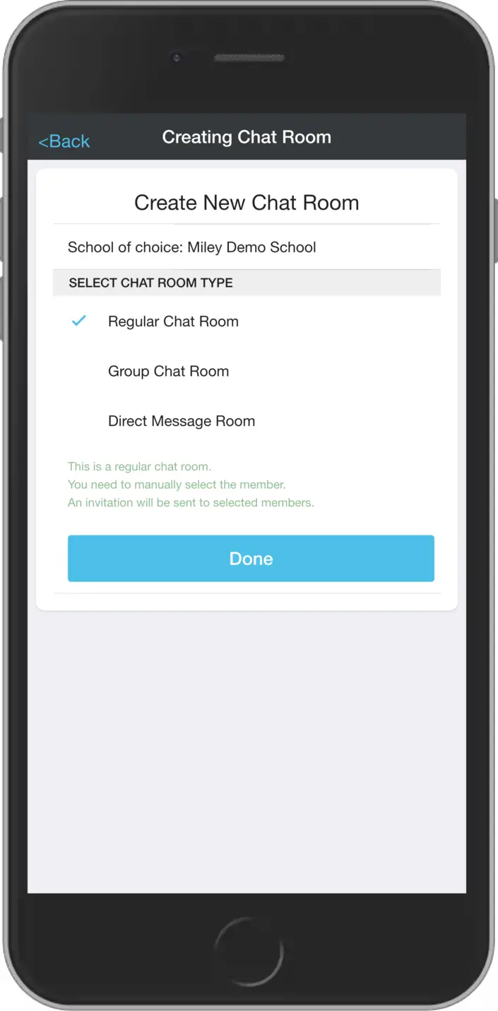 Contact to School - aggregation screen