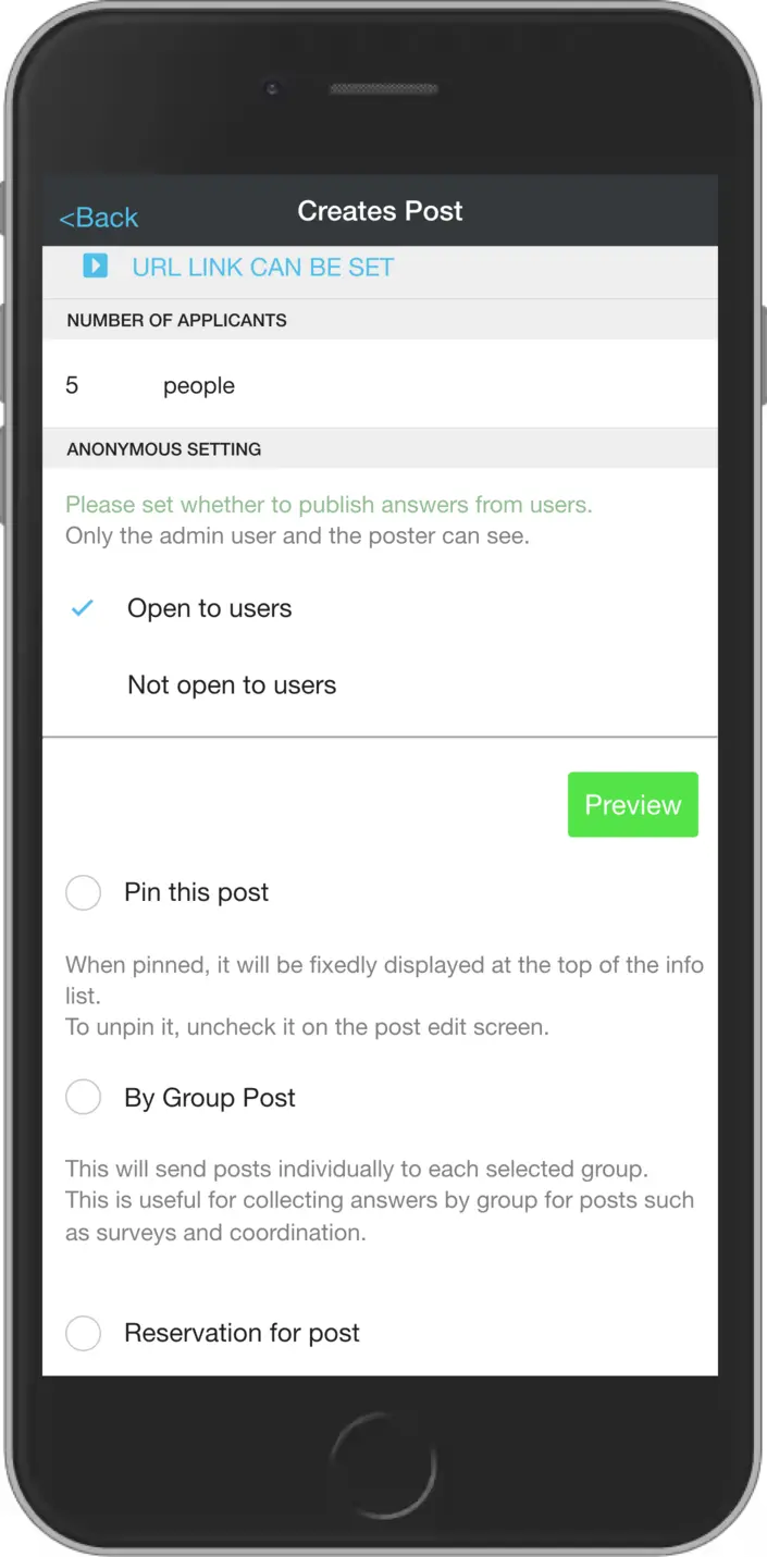 Recruitment create screen 2