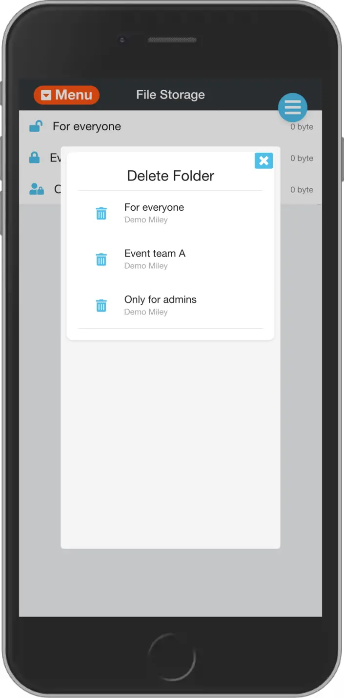 Storage - delete folder