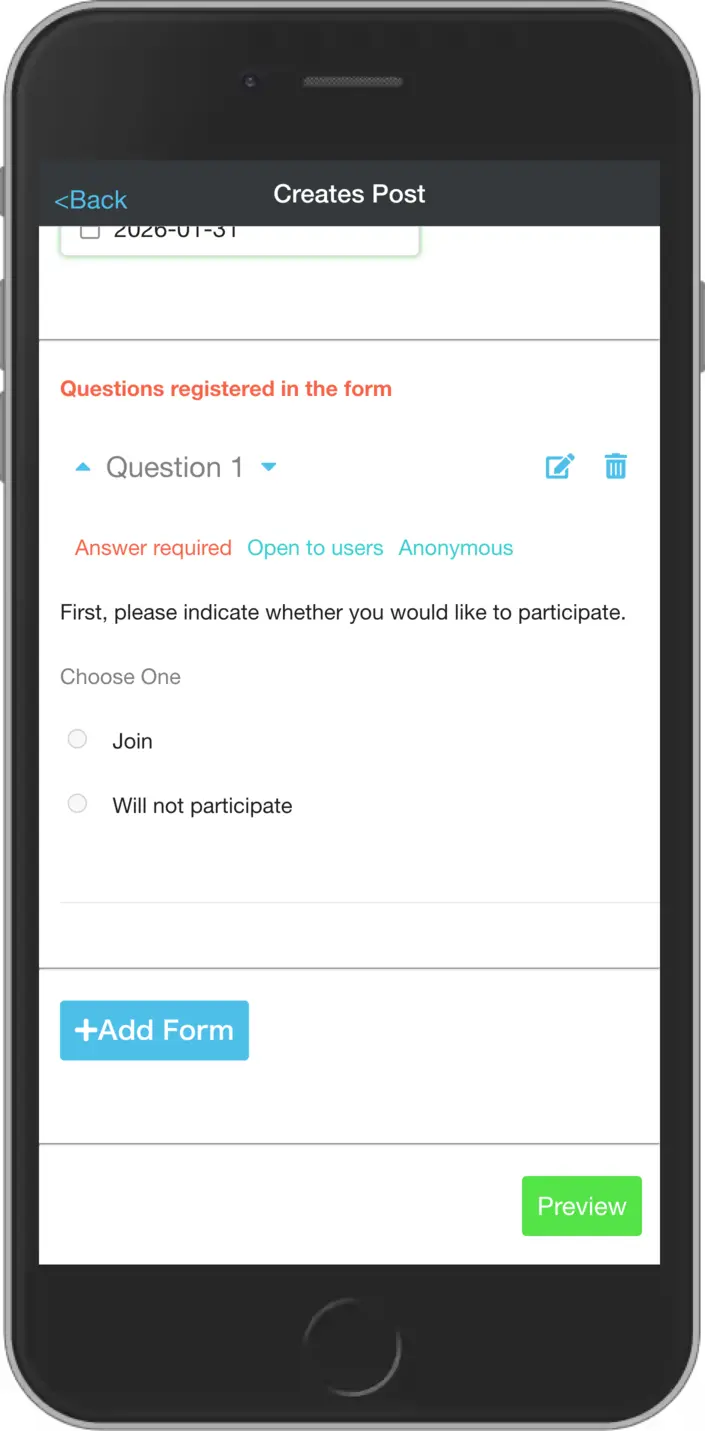 Form create screen 5